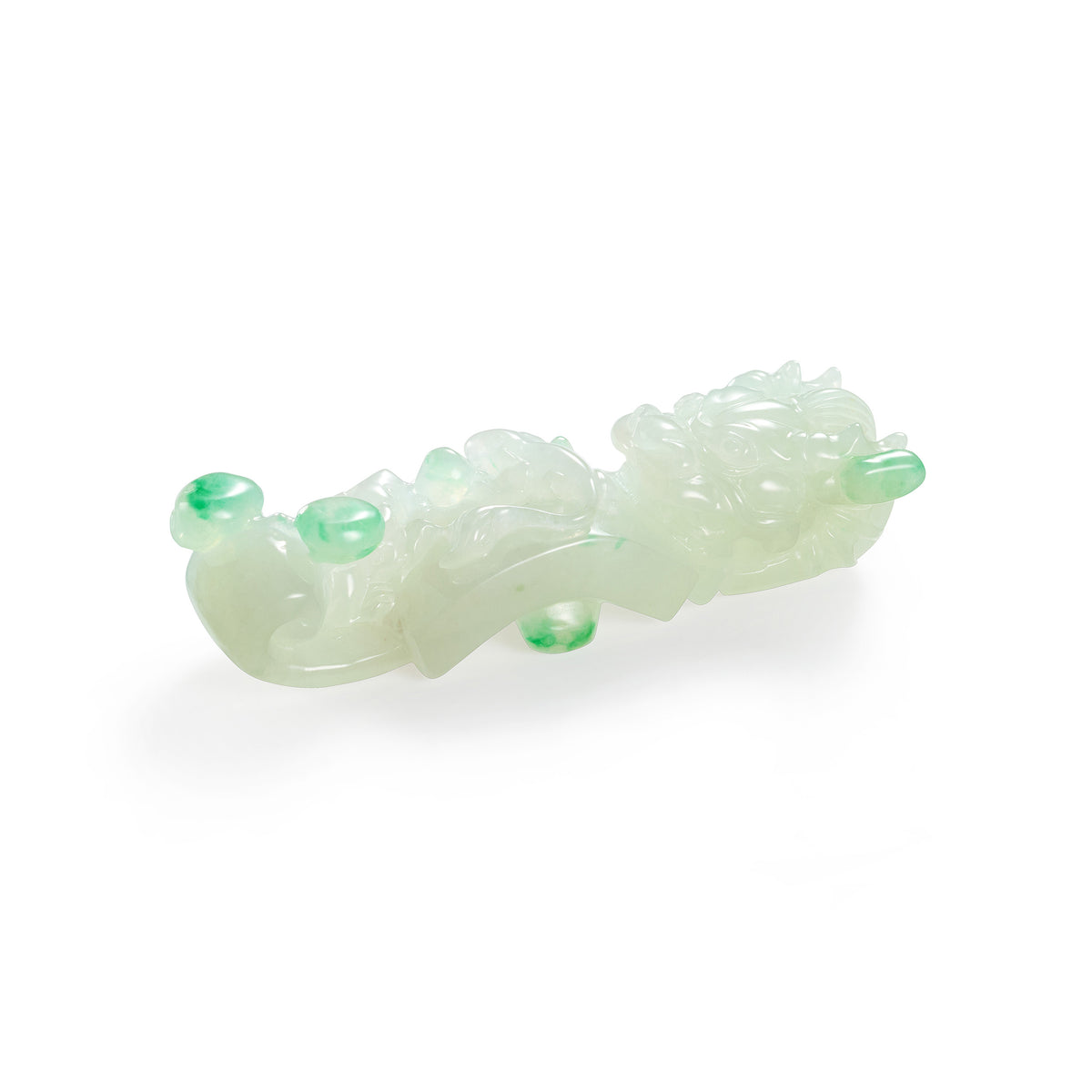 玉帶鉤翡翠擺件